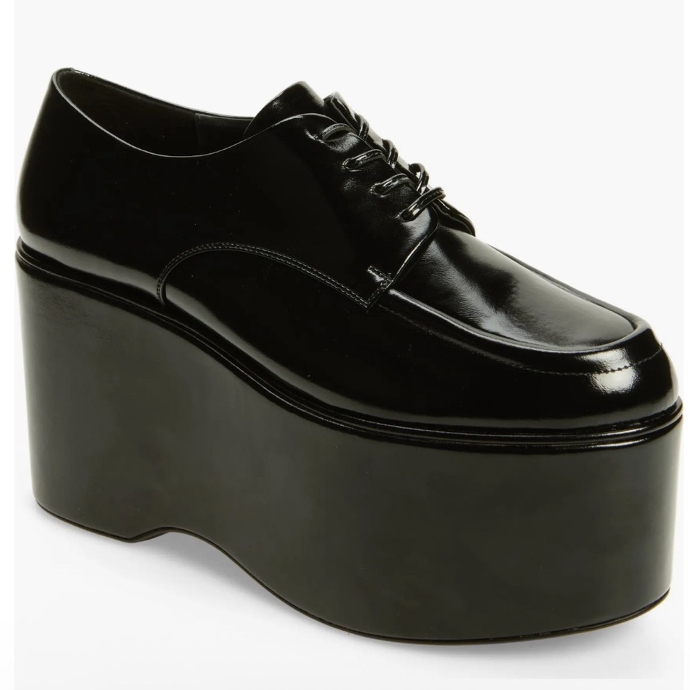🌸JEFFREY CAMPBELL🌸 Extent Moc Toe Platform Oxford In Black Size: 9.5